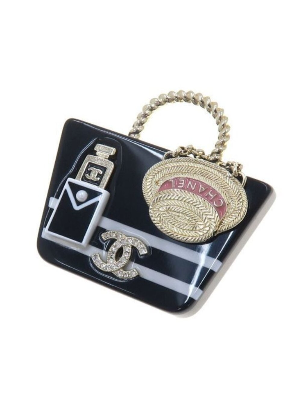 Chanel 21c Brooch Black